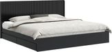 vidaXL Bedframe met opbergruimte en hoofdbord Zwart 200 x 200 cm