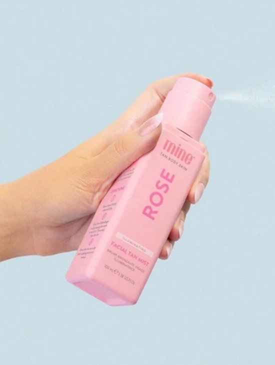 MineTan Rose illuminating facial tan mist