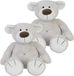 Happy Horse 2x stuks grijze beer Baggio knuffel 22 cm