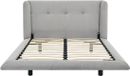 Vente-unique Bedframe stof lichtgrijs 160 x 200 cm