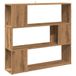VidaXL Boekenkast/kamerscherm - 100x24x94 cm - Artisanaal eikenkleur