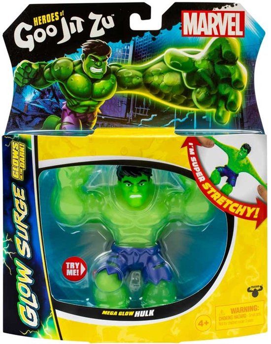 Merkloos Heroes of Goo Jit Zu Marvel Glow Surge Hulk