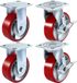 Vevor 4 Stuks 6 x 2 Inch Zwenkwielen