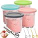 Ninja Creami Support de pot à glace, 4 pièces – Accessoire pour la machine à glace Ninja Creami – Pots à glace pour NC300 et NC301