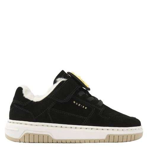 Nubikk Basket Teddy Jr gevoerde suède sneakers zwart