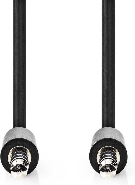 Nedis Stereo-audiokabel - 3,5 mm Male - 3,5 mm Male - 1.00 m - Zwart