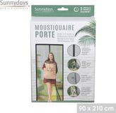 Sunnydays Hordeur - Magnetische hordeur - Zwart - 90 x 210 cm