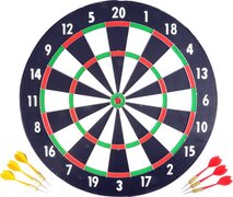 Longfield Darts Papieren Dartbord met 6 Dartpijlen - Dartbord