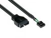 Alcasa 5021-PST2 USB 2.0 interne kabel 0,3 m Zwart