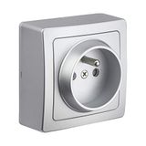Debflex 746818 stekkerdoos, 2P+T, aluminium