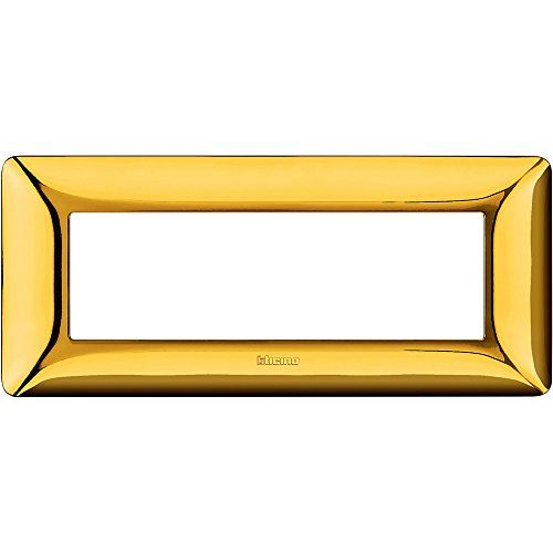 BTicino Placca Matix 6 modules, goud glanzend