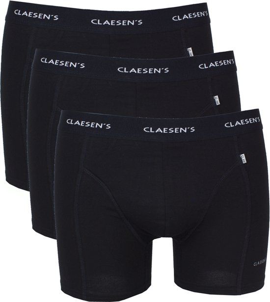 Claesen's Boxershort Zwart 3-Pack