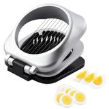 Inox 2-en-1 trancheuse à œufs pour tranches parfaites