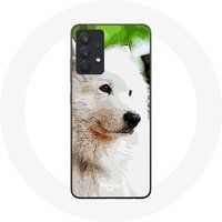 Maniacase Etui voor Samsung Galaxy A13 5G Samojeed hond wit