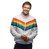 Boland - Trainingsjasje Rainbow dude (XXL) - Volwassenen - Pride - Regenboog