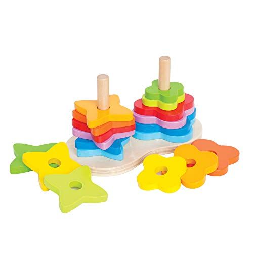 Hape International E0406 regenboog steekspel, multicolour