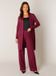 BASE LEVEL Yayla Long Vest - Wine Red - maat 42