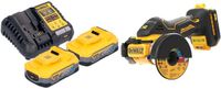 DeWalt DCS 438 H2 accu multimaterialensnijder 18 V 76 mm borstelloos + 2x Powerstack accu 5,0 Ah + lader