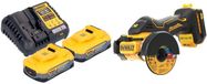 DeWalt DCS 438 H2 accu multimaterialensnijder 18 V 76 mm borstelloos + 2x Powerstack accu 5,0 Ah + lader