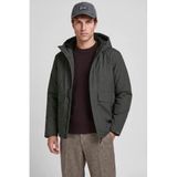 JACK & JONES PREMIUM gemêleerde winterjas - donkergrijs