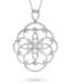Orphelia ZH-7213 - Ketting met hanger bloem - 925 zilver - zirkonia - 45 cm