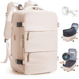 Sac à dos de voyage et de jour unisexe - Vide avec pompe - Étanche avec compartiment à chaussures et compartiment pour ordinateur portable 14 pouces - Bagage à main 40x30x20 cm