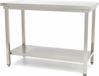 Maxima Table de travail inox 120 x 70 cm Hauteur réglable