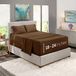 Nestl Extra Diepe Zaklakens Queensize 4-Delig: Chocoladebruin Hoeslaken Set Met 1 Plat Laken En 2 Kussenslopen Voor Matras Tot 24 Inch