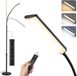 Songmics Lampadaire – réglable en hauteur 141-175 cm – avec télécommande – Noir mat