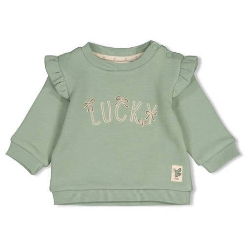 Feetje sweater Lucky Bloombird - lichtgroen
