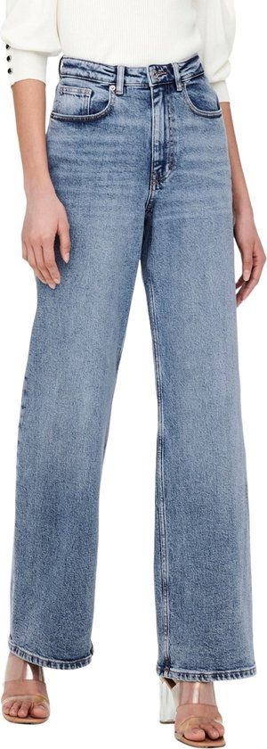 ONLY ONLJUICY LIFE HW WIDE LEG NAS365 Jeans Dames - Maat 28/30 - Licht blauw