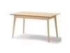 Table extensible aspect chêne clair 145–220 x 85 cm