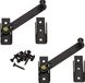 KOTARBAU® set van 2 luiken 120 mm zwart staal