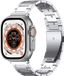 By Qubix Titanium Band Zilver Geschikt voor Apple Watch 38mm / 40mm / 41mm / 42mm