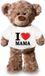 Bellatio Decorations Shoppartners Bv Knuffel teddybeer - i love mama - 43 cm - pluche - met shirt - moederdag