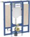Geberit Duofix wandcloset - hoogte 112cm sigma reservoir - 12cm armsteun - blauw
