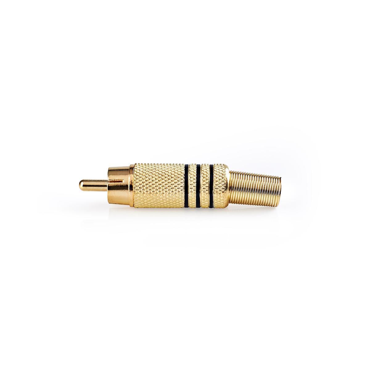 Nedis CAVC24903BKG - RCA Connector - 25 stuks - Zwart/Goud