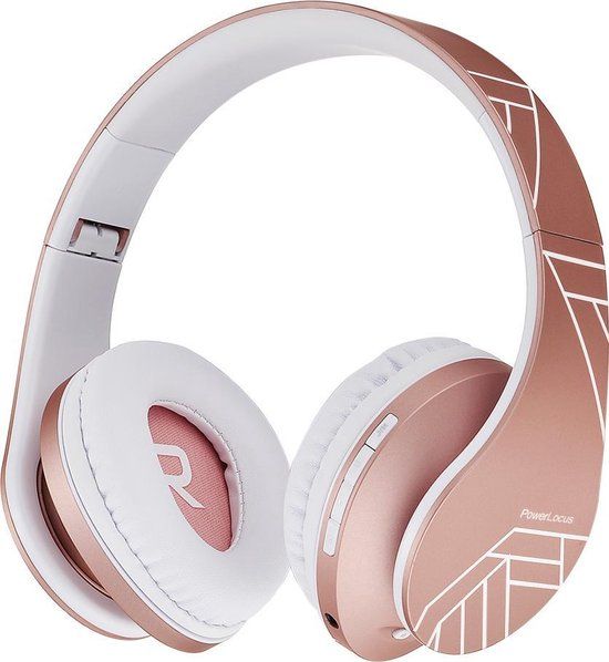 PowerLocus P2 Draadloze Over-Ear Koptelefoon voor Kinderen - Rose Gold