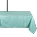 DII 100% polyester tafelkleed, morsbestendig, machinewasbaar, met ritssluiting voor gebruik buitenshuis, met paraplu-bedekte tafels, 60 x 84 cm, Aqua Diamond, voor 6-8 personen