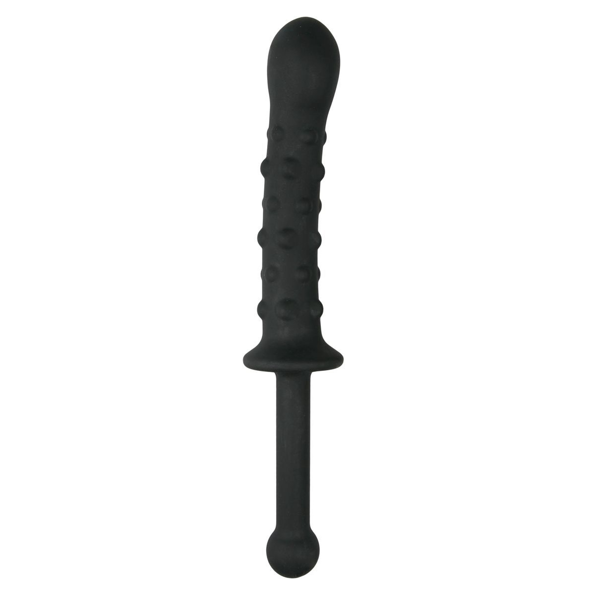 EasyToys ET317BLK Double Dildo - Black Silicone - 250mm x 3.5cm