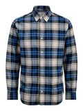 JACK & JONES Jprblubarkley Flannel X-mas L/S Shirt Ch Jprblubarkley X-Mas L/S Flanellen T-shirt Heren (1 stuk), marineblauw blazer, S