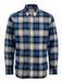 JACK & JONES Jprblubarkley Flannel X-mas L/S Shirt Ch Jprblubarkley X-Mas L/S Flanellen T-shirt Heren (1 stuk), marineblauw blazer, S