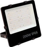 BES LED LED Breedstraler - Rinzu Axion - 200 Watt - Natuurlijk Wit 4000K - Waterdicht IP66 - Philips Driver - Zwart