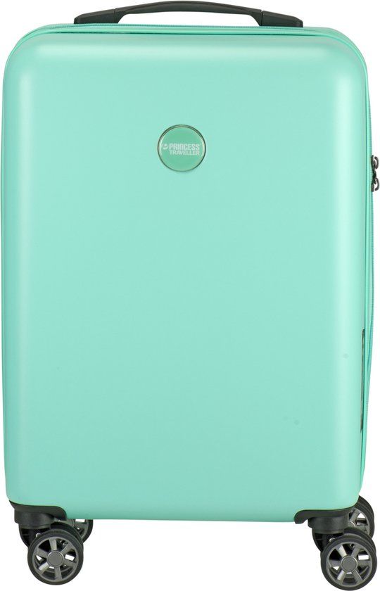 Princess Traveller PT01 Deluxe Handbagagekoffer - 55cm - Pacific Mint - Hardcase - 8 Wielen - TSA Slot
