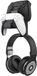 MoKo Controllerhouder, dubbele gamepad-controller en koptelefoonhanger voor Xbox One, Xbox 360, PS3, PS4, PS5, pc, STEAM, Switch, wandhouder voor alle universele headsets, zwart