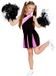 Widmann Finidi Cheerleader Kostuum Meisjes Zwart Roze Polyester Maat 128