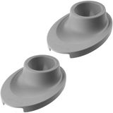Fackelmann Set van 4 eierdopjes Eco Friendly Grijs Plastic