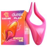 Durex Tease & Ride - Vibromasseur point G - silicone rose