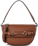 GUESS Camelia Flap Shoulder Bag Cognac