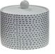 Spirella Badkamer Opbergbox – Wattenstaafjes en Wattenschijfjes Opbergdoos – Wit – 9,8 x 9 cm